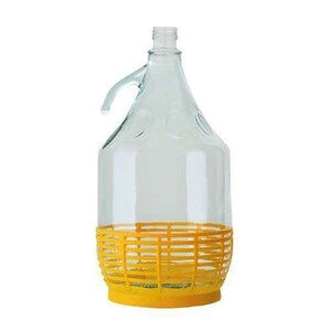 DAMIGIANA DAMA VETRO C/CESTINO 5 L P/TAPPO A VITE- 6,0 pz