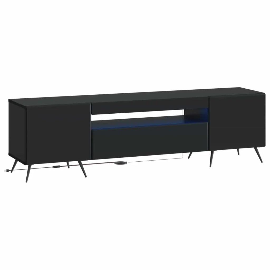 Mobile TV LED Nero Legno ingegnerizzato 897566