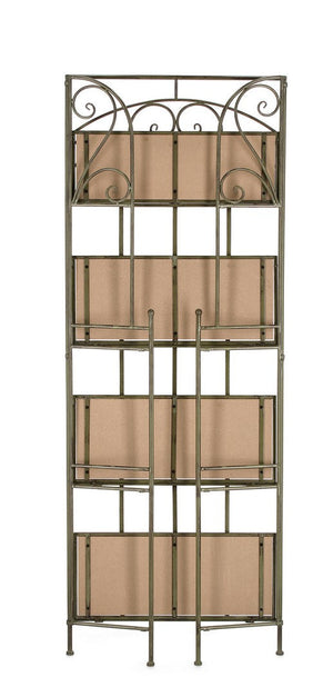 Scaffale 4 Ripiani 59x28x167 cm in Acciaio Guenda Verde Scuro