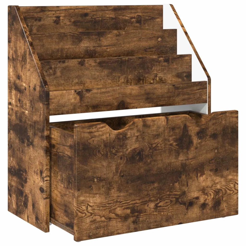 Libreria per Bambini con cassetto Rovere fumé 60 x 29,5 x 69 cm