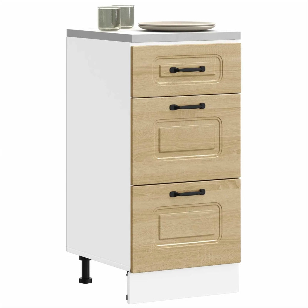 Armoire de cuisine Kalmar chêne sonoma bois d'ingénierie