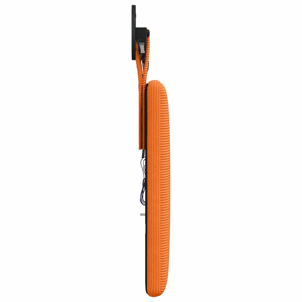 Testiera sospesa Con luce LED Arancione Tessuto in Cords