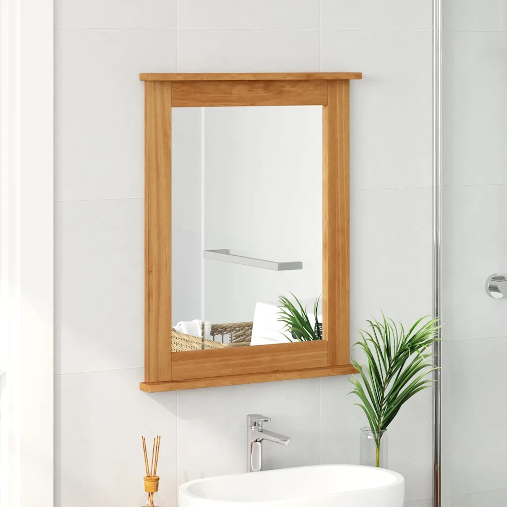 Specchio Rettangolare VIGO Marrone miele 55,5 x 5 x 70 cm 4019125