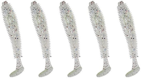 Lure a Vento per Pesci - Trazione Alta - Pesciolini con Coda a Pala - 15 Unità - Materiale Silicone - Ideale per Pescatori di Sport
