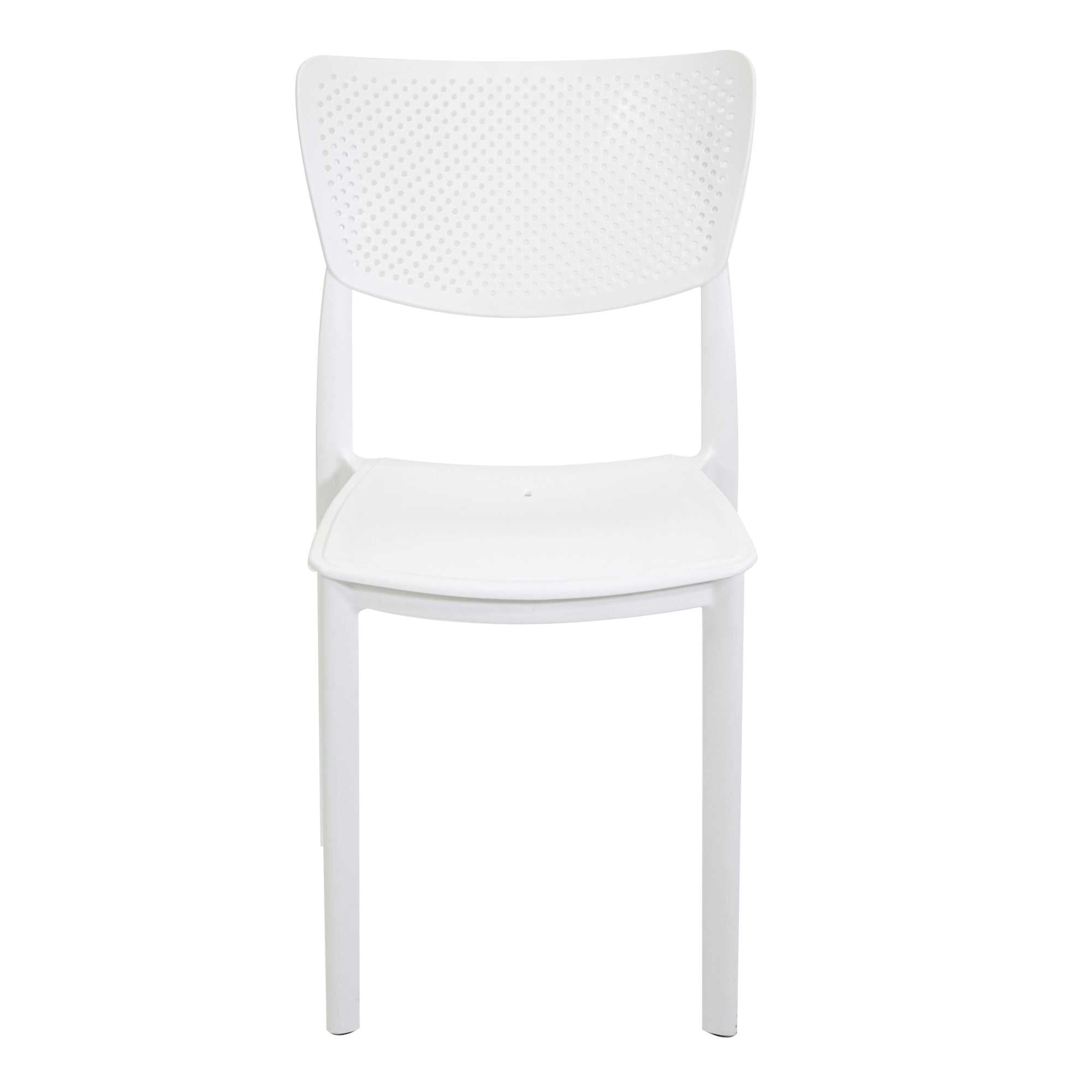 Sedia 44x53xh84 cm in Polipropilene Alezio Bianco