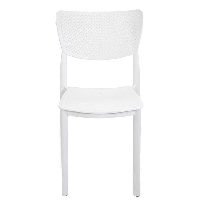 Sedia 44x53xh84 cm in Polipropilene Alezio Bianco