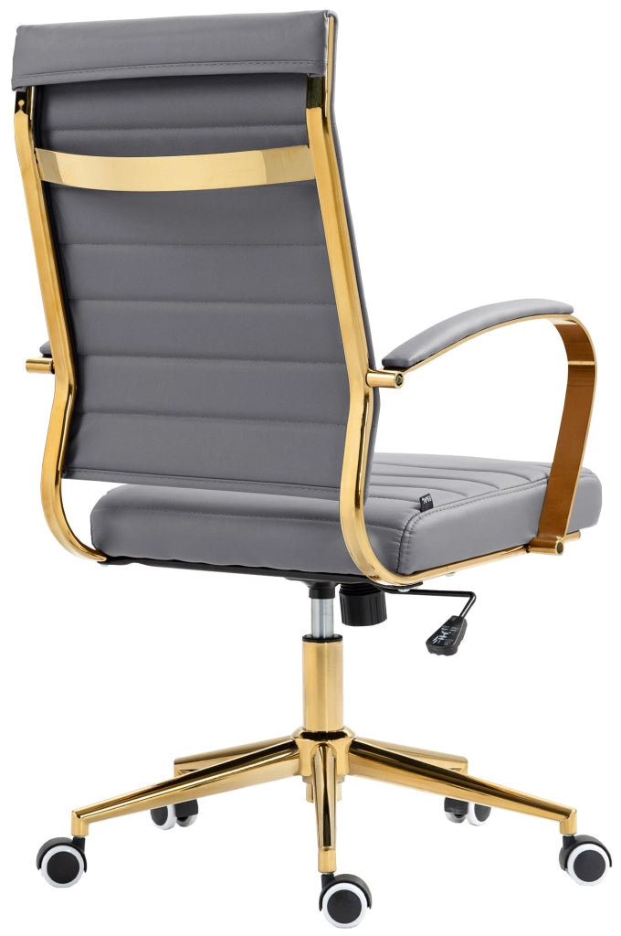 Sedia da ufficio in similpelle Havanna grigio