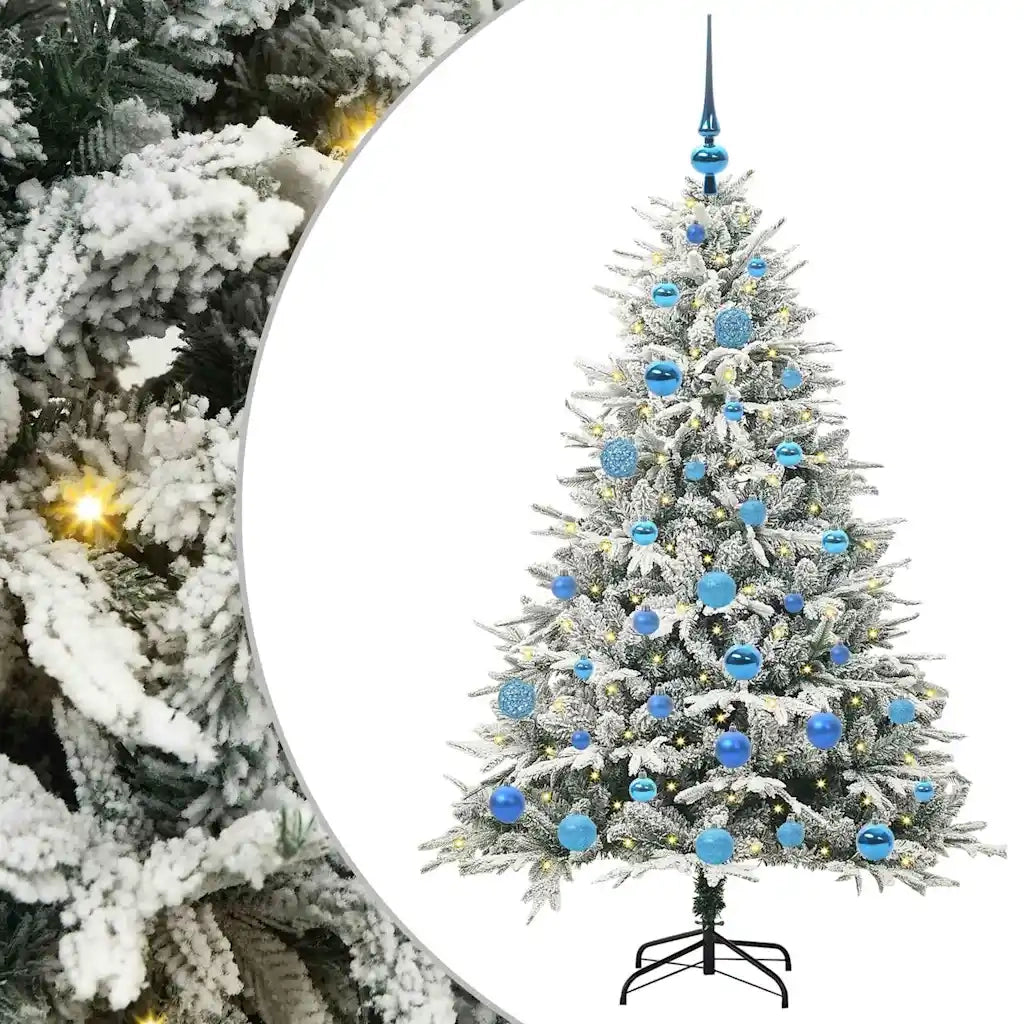 Albero di Natale Artificiale Pre-illuminato con Set di Palline 3395391
