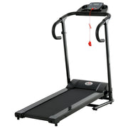 EasyComfort Tapis Roulant Elettrico Pieghevole Salvaspazio, Tapis Roulant Professionale con Display LCD, Velocità 0.8-10km/h e 12 Programmi, Potenza 500W, per Casa e Ufficio, Nero