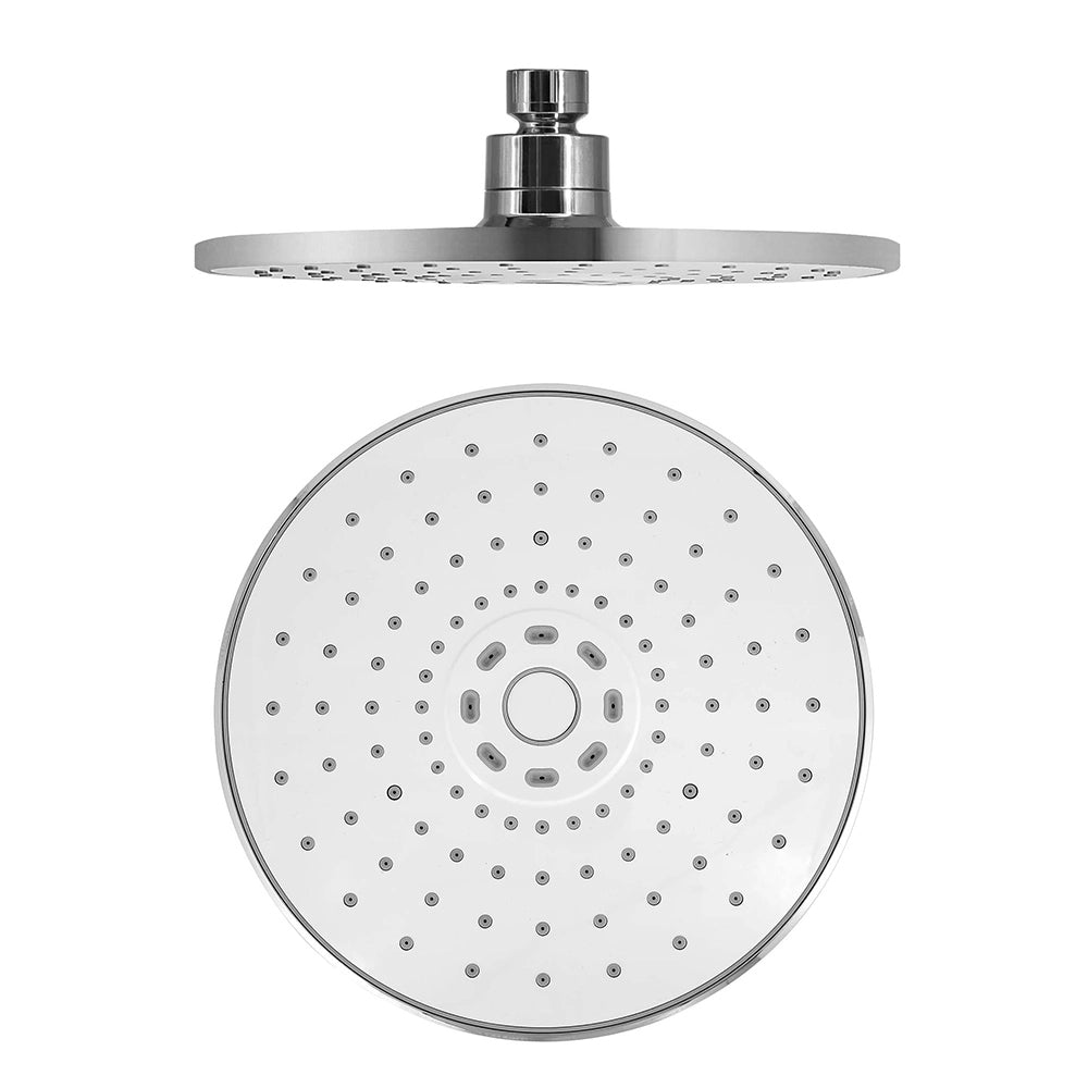 Set doccia con soffione in ABS braccio estendibile 35-50 cm in ottone cromo e kit doccino