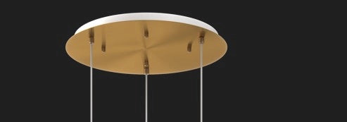 SOSP. OTTONE SAT. 3 LUCI TONDA VETRI (1 MEDIO AMBRA+2 MEDI BRONZO) 1193OS-S3 TM-AB