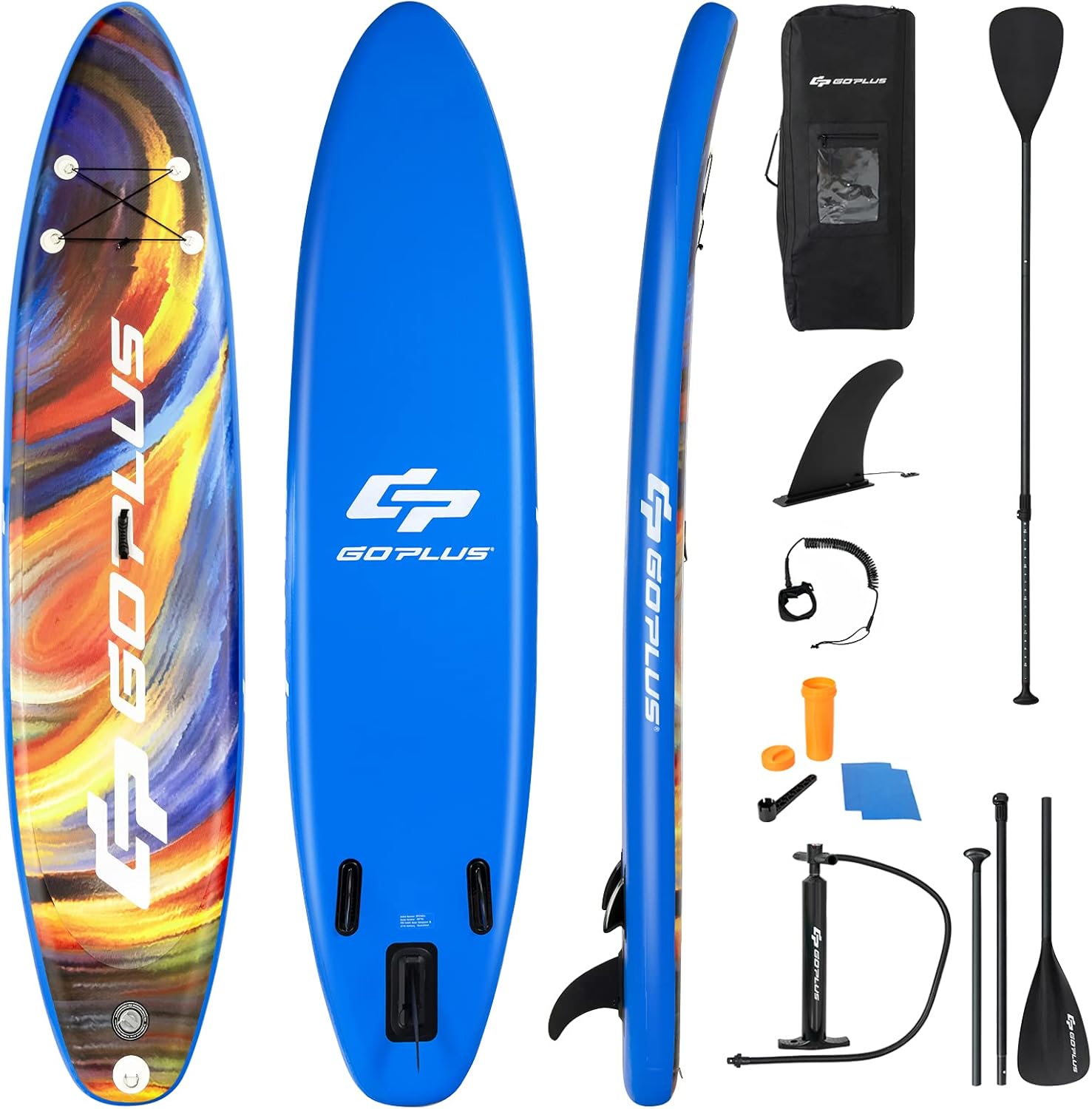 Tavola SUP Gonfiabile, Tavola da SUP, Stand Up Paddle Board Gonfiabile, Surf Board Gonfiabile con Accessori Completo