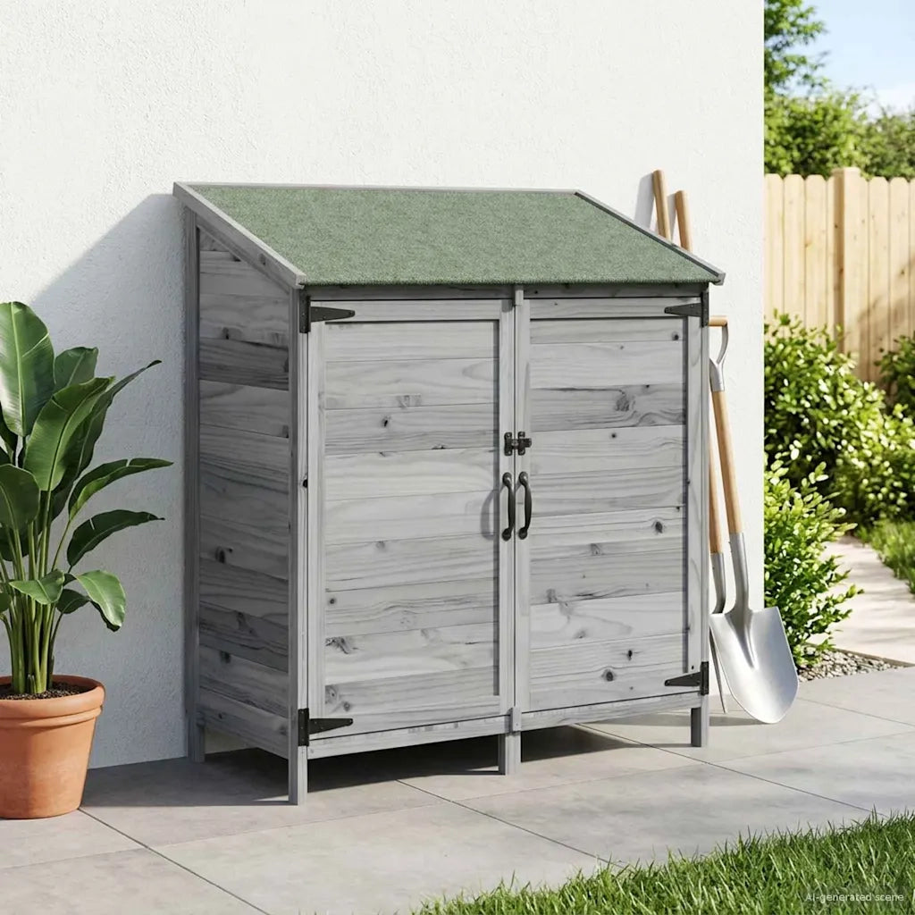 Capanno da Giardino Grigio 106,5 x 56 x 113,5 cm CFW3898574