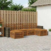 Set divani 6 pcs Naturale Legno di Acacia Massello 3384695