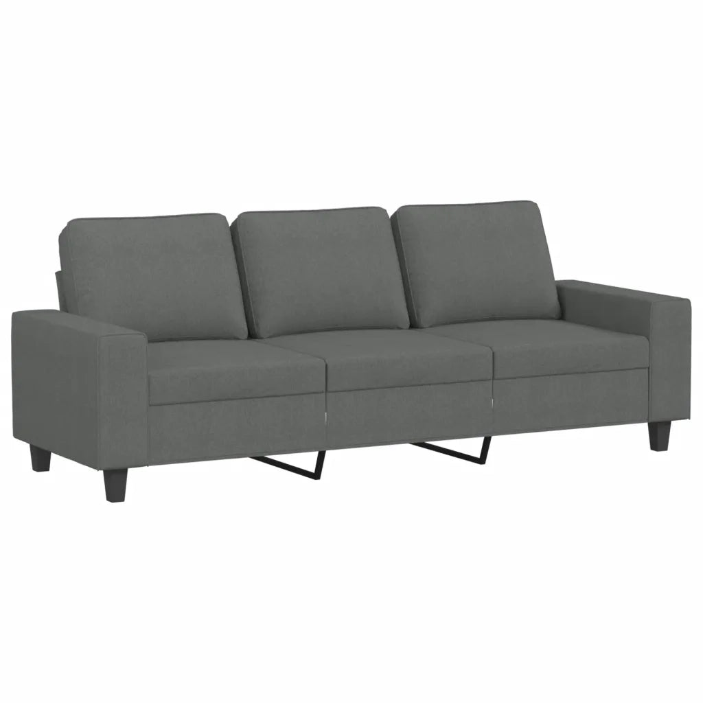 Set di Divani 4 pz Grigio Scuro in Tessuto 3201875