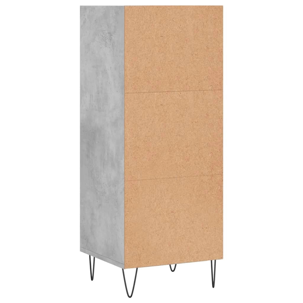 Buffet credenza cassettiera mobiletto mobile contenitore organizer per cucina soggiorno salotto 34,5 x 32,5 x 90 cm legno ingegnerizzato grigio 02_0031865