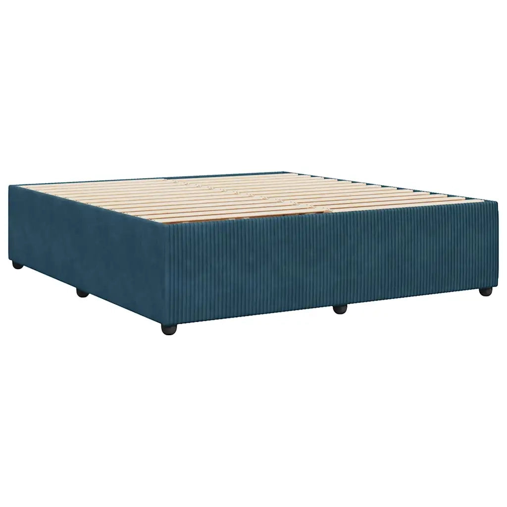 Giroletto-Struttura Letto Blu 180x200 cm in Velluto 706976