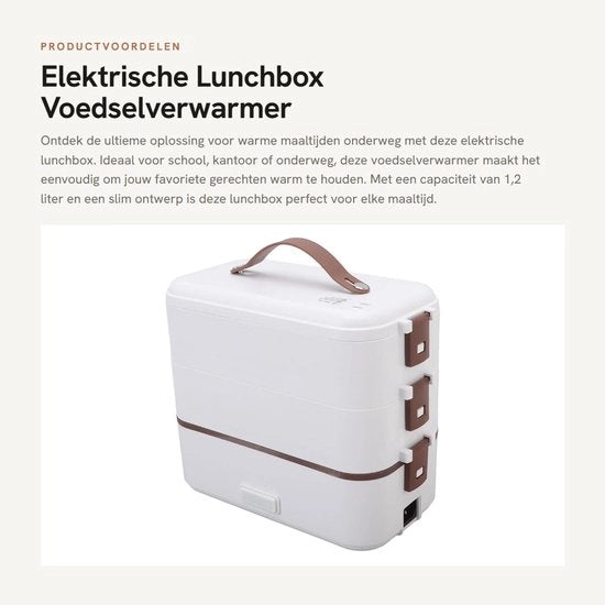 Lunchbox elettrica - riscaldatore alimentare - portatile e impermeabile - capacità 1,2L - per ufficio e scuola - 300W riscaldamento rapido