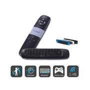 Trade Shop - Puntatore Laser Mouse Tastiera Qwerty Wireless Per Conferenze Presentazioni -
