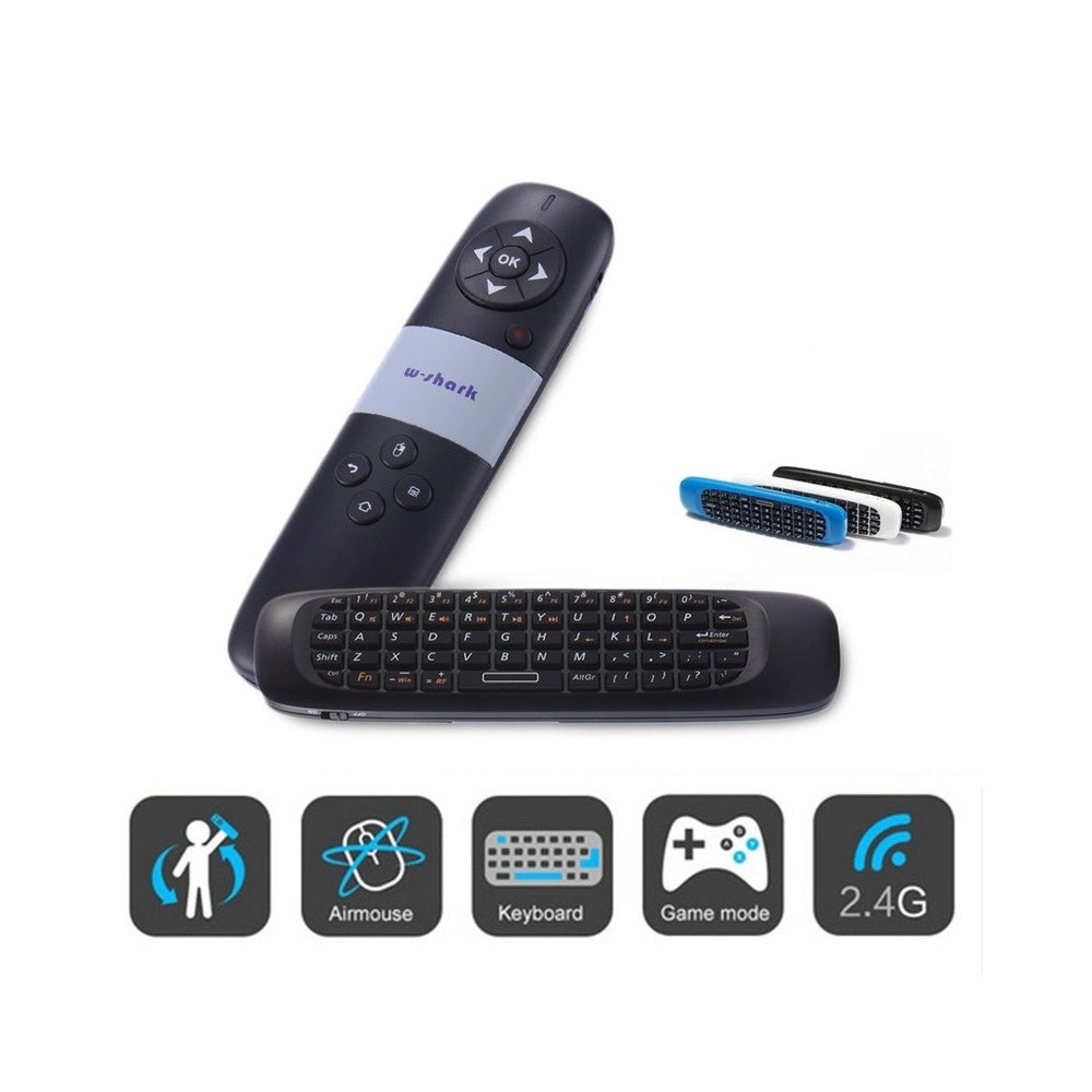 Trade Shop - Puntatore Laser Mouse Tastiera Qwerty Wireless Per Conferenze Presentazioni -