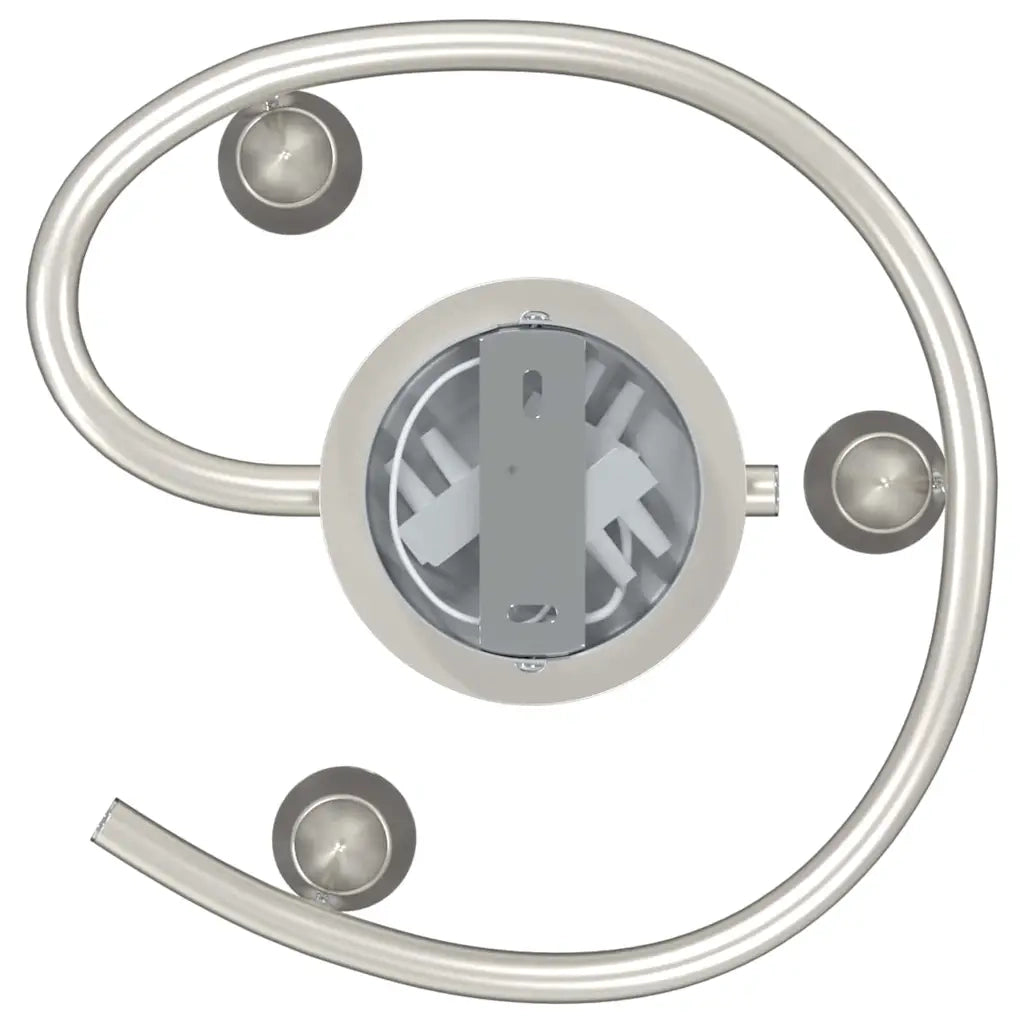 Faretto da soffitto Nichel 24 x 22 x 12,5 cm Metallo 4108219