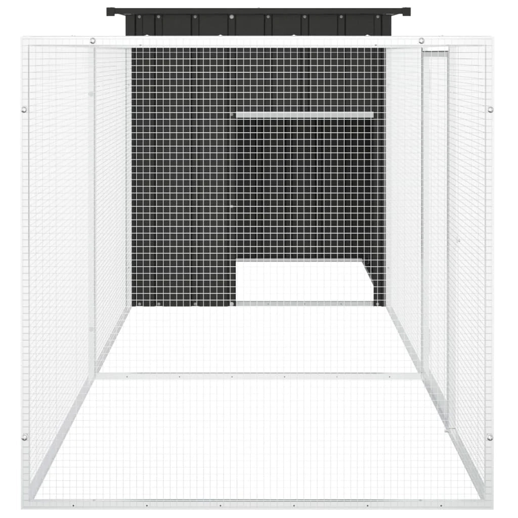Recinto per pollaio in acciaio zincato antracite 300 x 91 x 100 cm 02_0043925