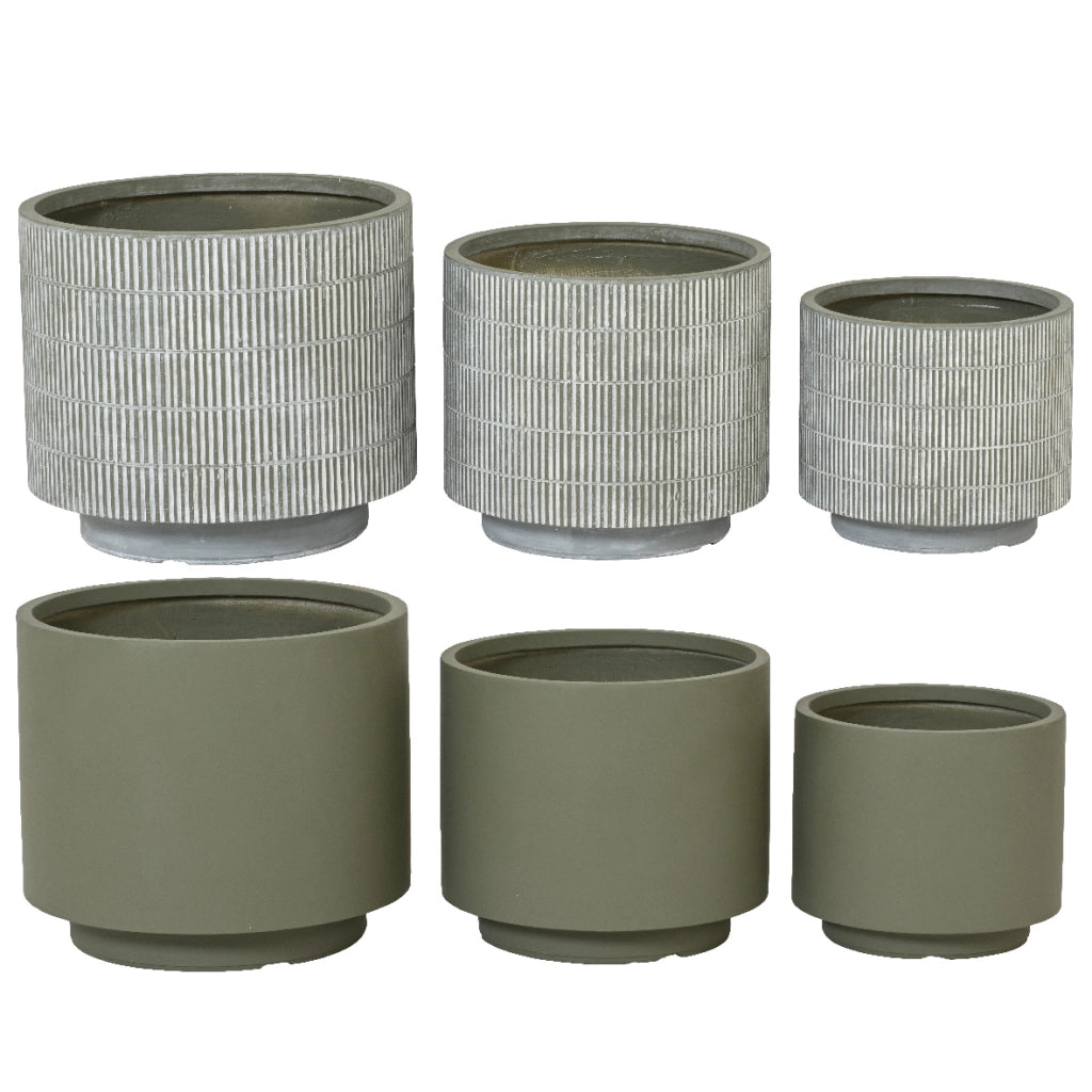 PORTAVASO REECE D.47CMXH40CM VERDE/GRIGIO.