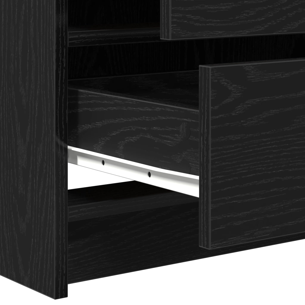 Set Trucco 3 Pezzi con LED in Legno Nero