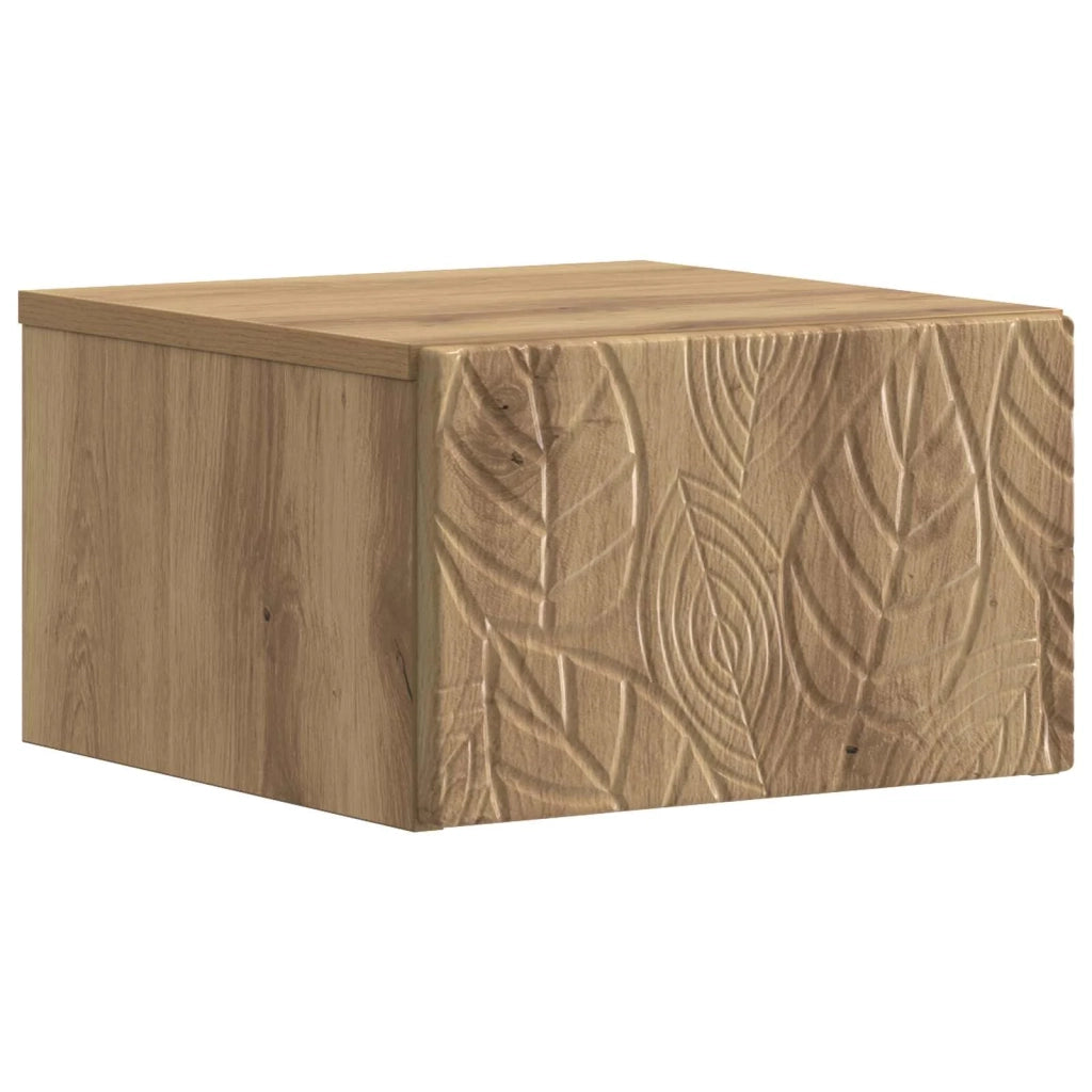 Mobiletto da notte a muro Rovere Artigianale 49 x 34,5 x 20 cm 898803