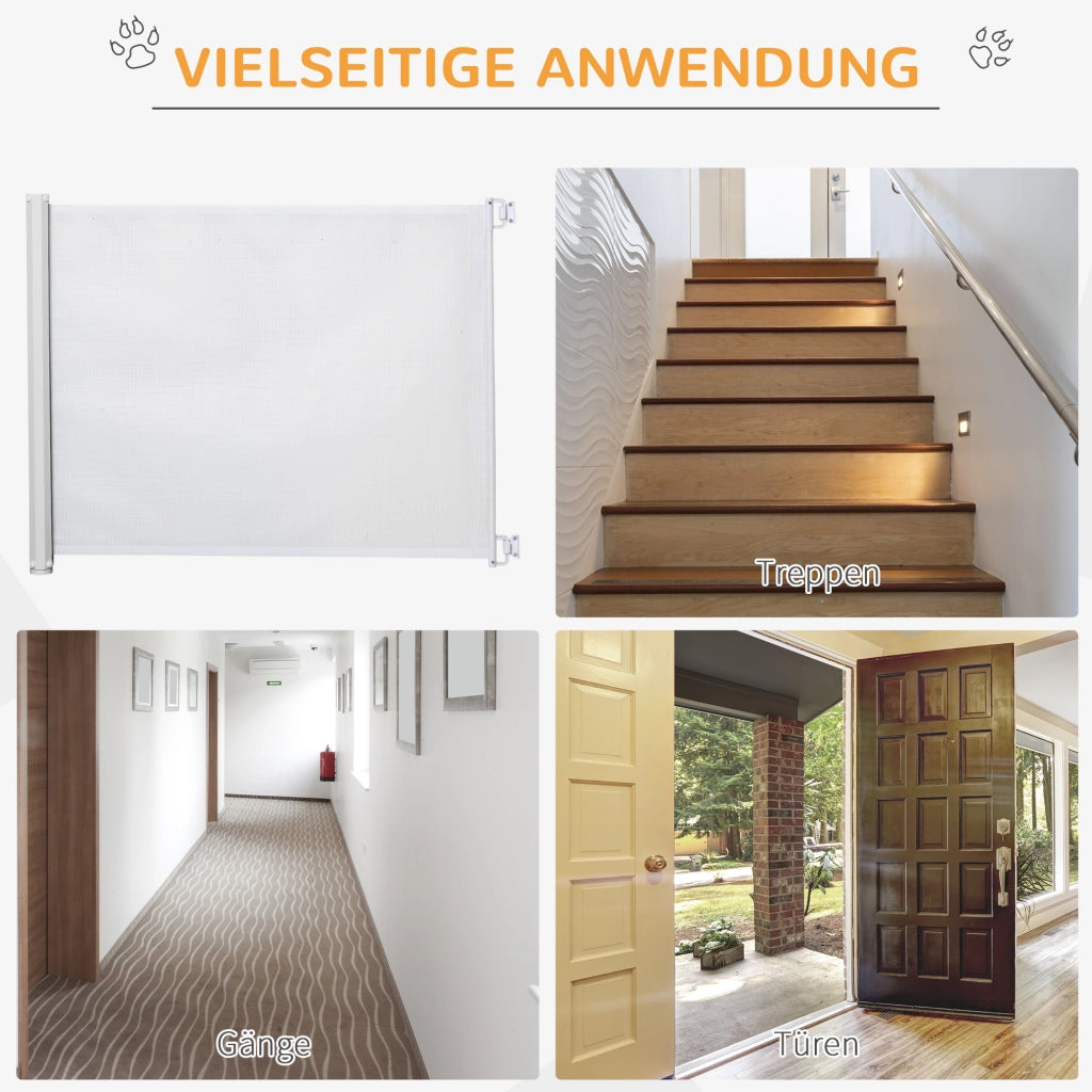 Cancelletto di Sicurezza 115 cm ¨C Xylo ¨C Bianco per Scale e Porte