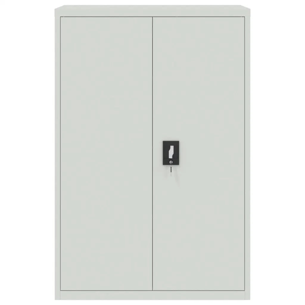 Armadio Classificatore Grigio Chiaro 90x40x180 cm in Acciaio