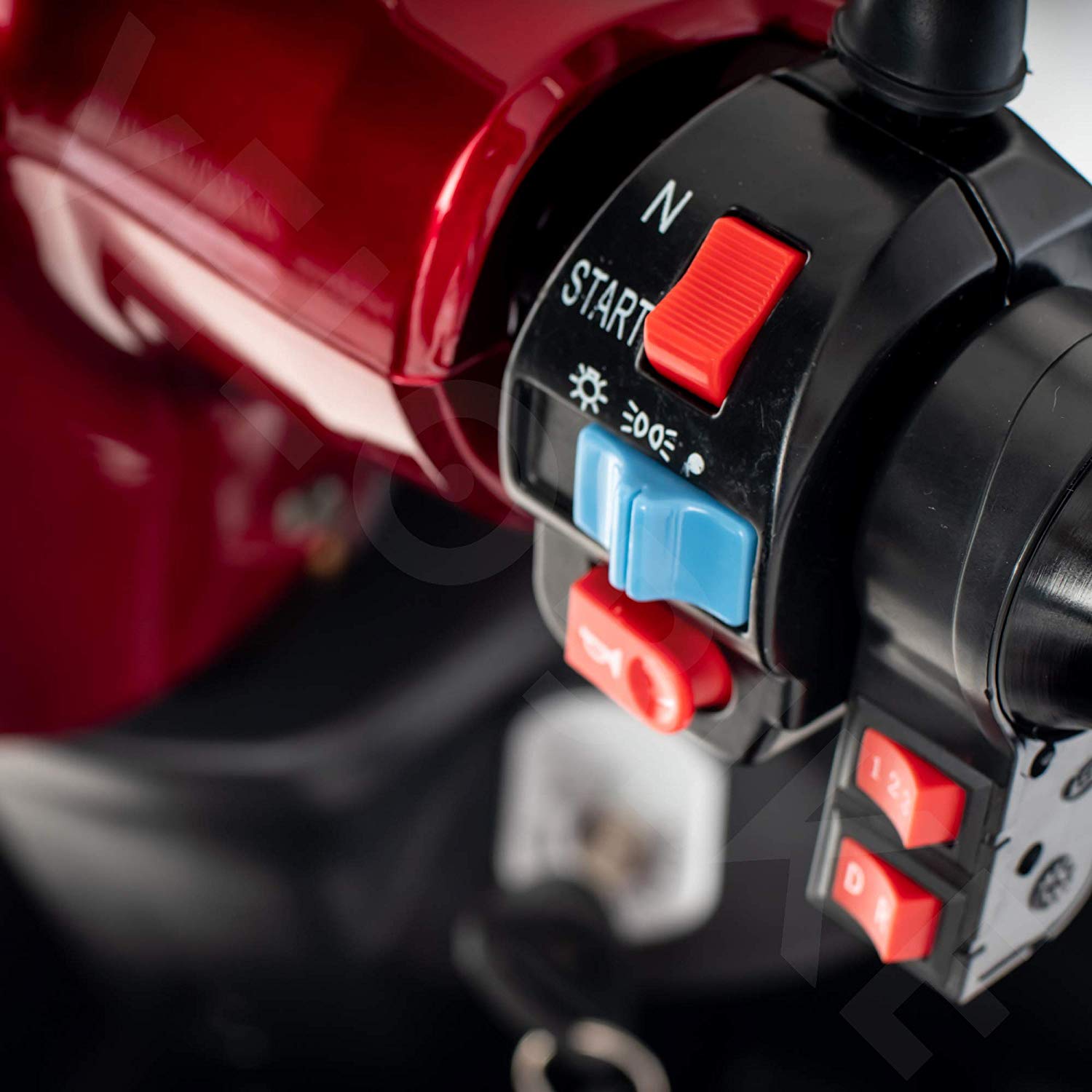 Scooter Z-TECH ZT-15-D "TRILUX PLUS" 3 RUOTE Differenziale per Disabili e Anziani -Rosso