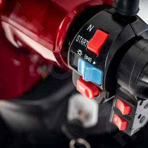 Scooter Z-TECH ZT-15-D "TRILUX PLUS" 3 RUOTE Differenziale per Disabili e Anziani -Rosso