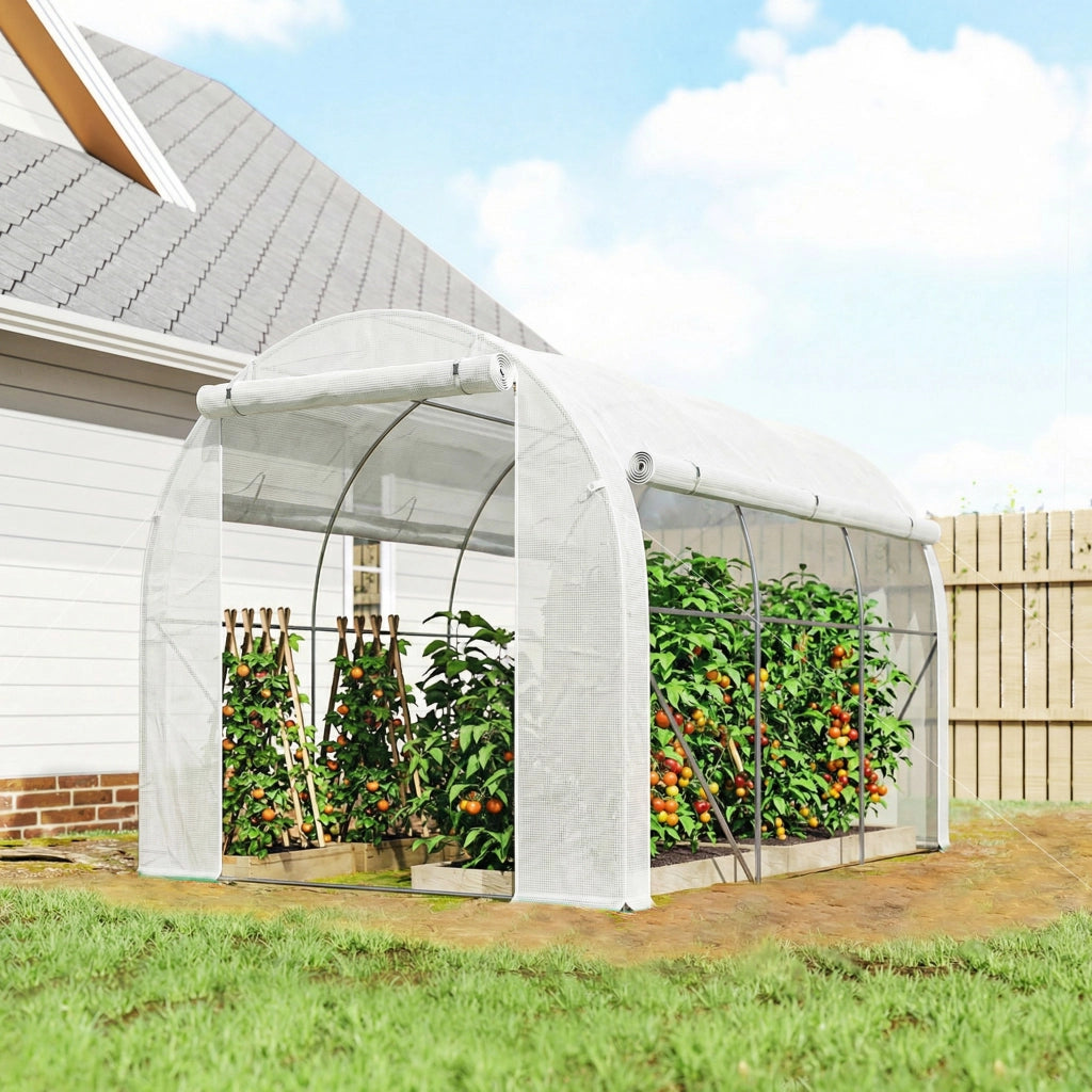 Serra da giardino 6 m2 ¨C zephmum ¨C Bianco 300x200 cm