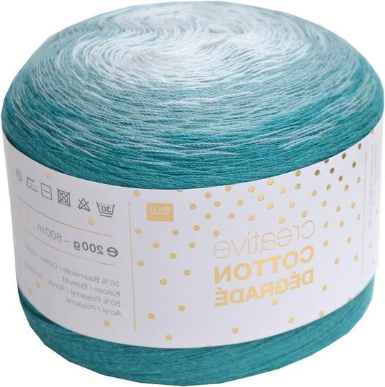 Filato a Gradien di Cotone con Bobine - Peso 4,2 g - Circa 800 m