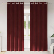 Tende oscuranti 2 pcs Rosso Vino 140 x 260 cm Velluto 4107302