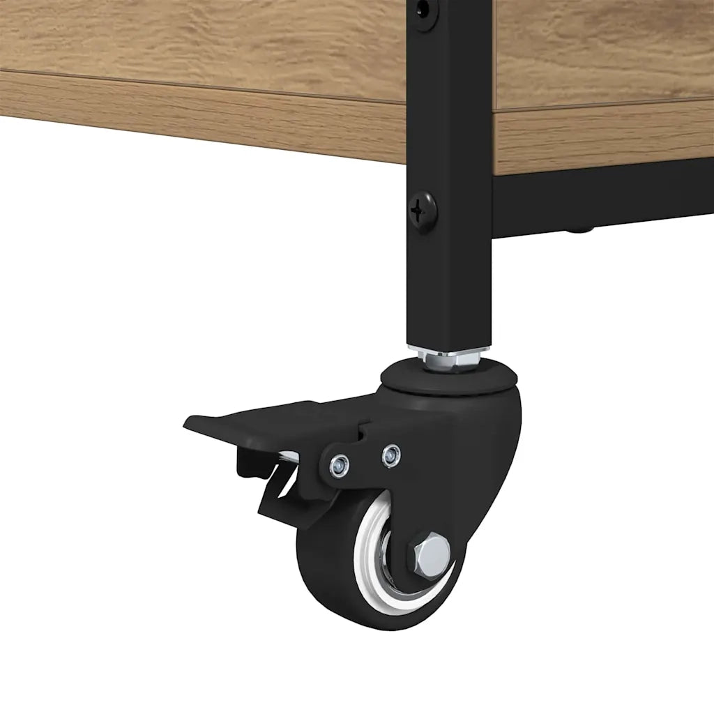 Tavolino da salotto Rovere artigianale 91 x 55 x 32 cm