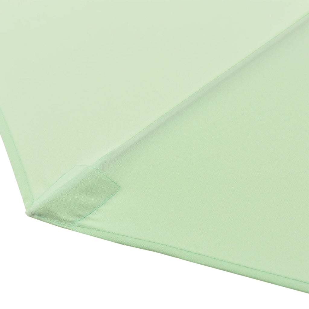 Ombrellone da giardino struttura in poliestere e acciaio 300 x 230 cm verde pastello 03_0008050