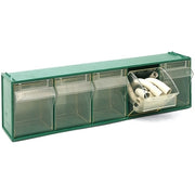 CASSETTIERA SOVRAPPONIBILE IN PP FOX 103 - MM 600x135x H.164- Verde LxPxH mm 600x135x164- DH- pezzi 1