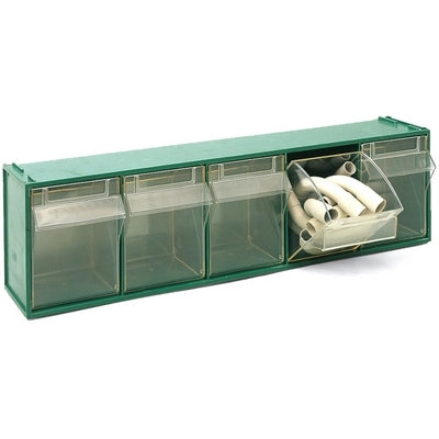 CASSETTIERA SOVRAPPONIBILE IN PP FOX 103 - MM 600x135x H.164- Verde LxPxH mm 600x135x164- DH- pezzi 1