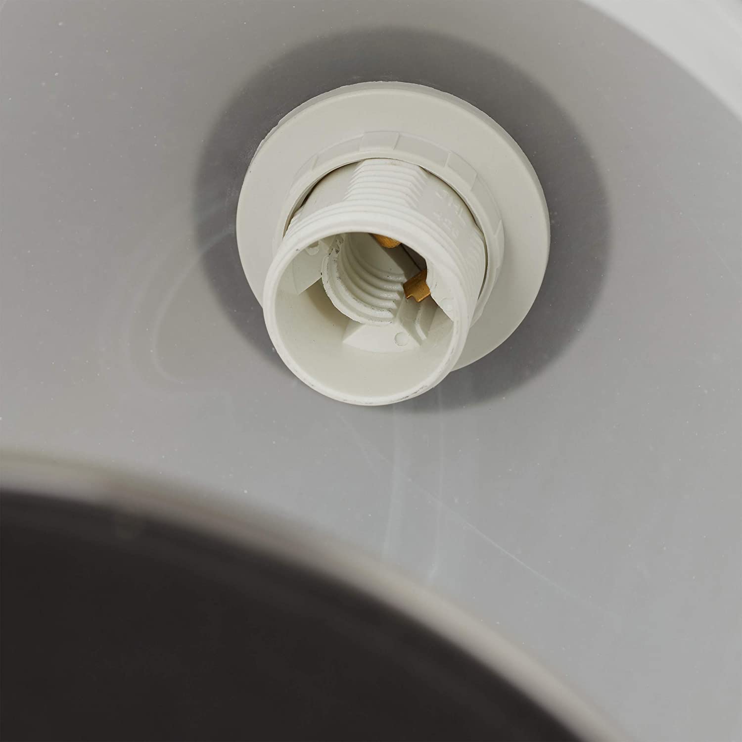 Lampada da tavolo vintage vetro opalino ottone 40 watt 13_0001463