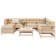 Set Divani da Giardino 8 pz in Legno Massello di Pino 3250604