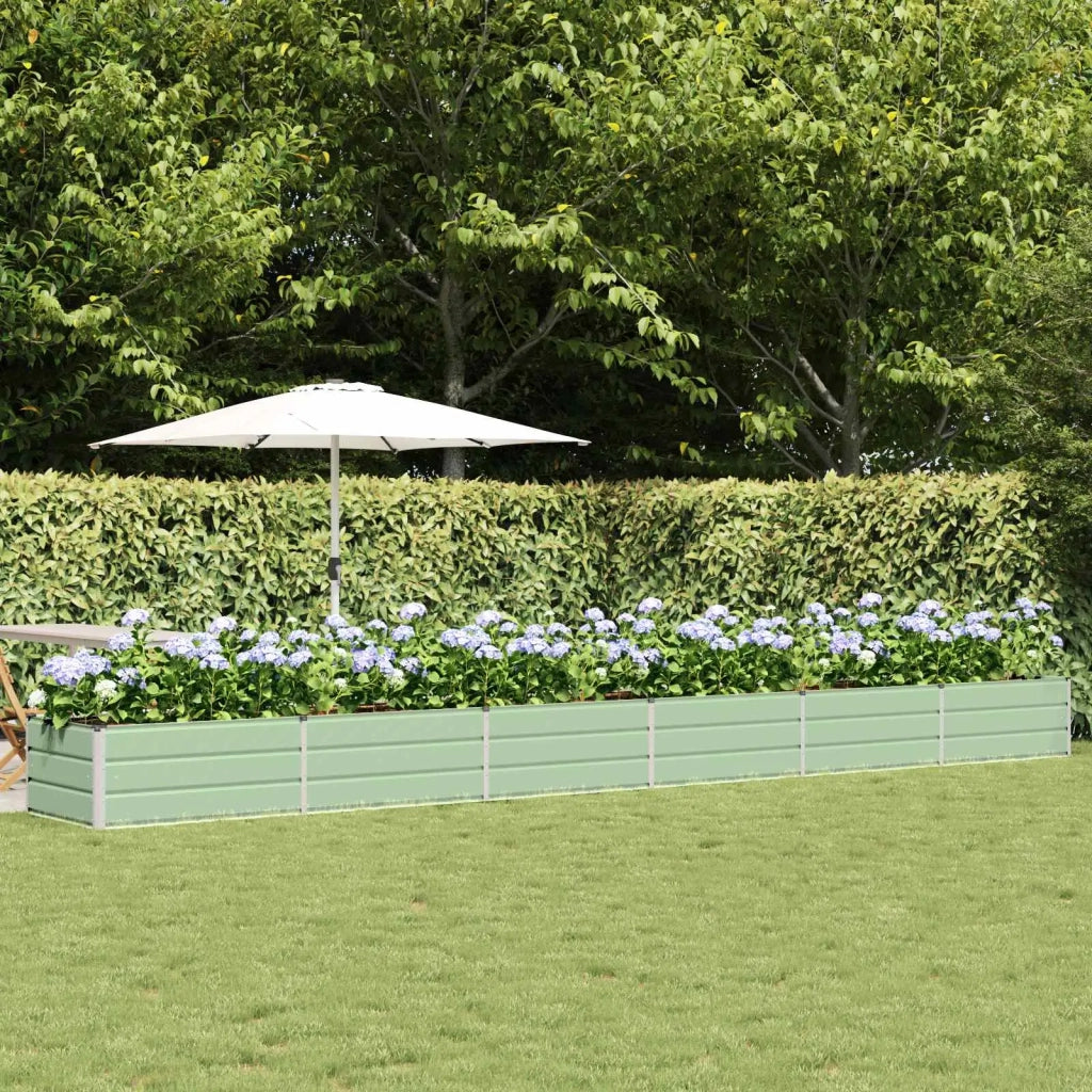Fioriera | Cassetta per fiori | Vaso Verde 600 x 80 x 45 cm Acciaio