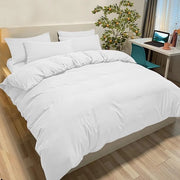 Duvet copri letto 230 x 220 cm, copri letto bianco per letto matrimoniale 50 x 80 cm, microfibra