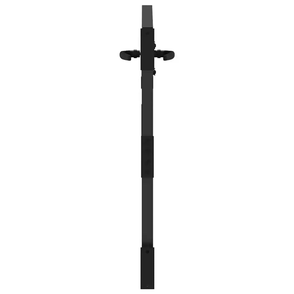 vidaXL Cancello da giardino con blocco Nero 105 x 100 cm