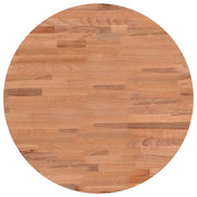 Piano per Tavolo | Superficie Tavolo | Piano Scrivania ?50x1,5 cm Rotondo in Legno Massello di Faggio