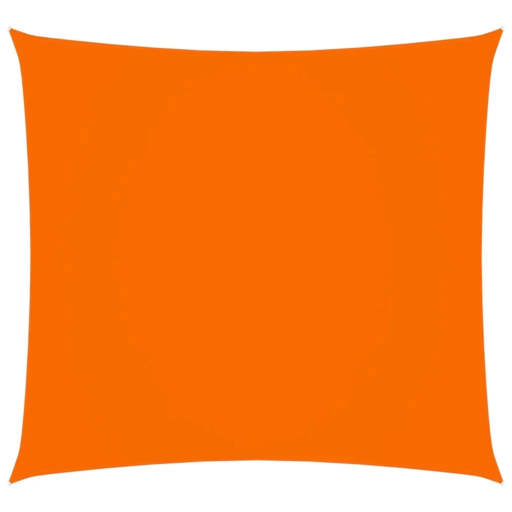 Parasole a Vela in Tela Oxford Quadrato 4,5x4,5 m Arancione 135690
