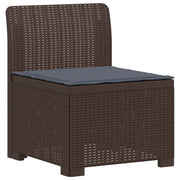 Divano da Giardino a 4 Posti con Cuscini in Stile Rattan PP 3443861