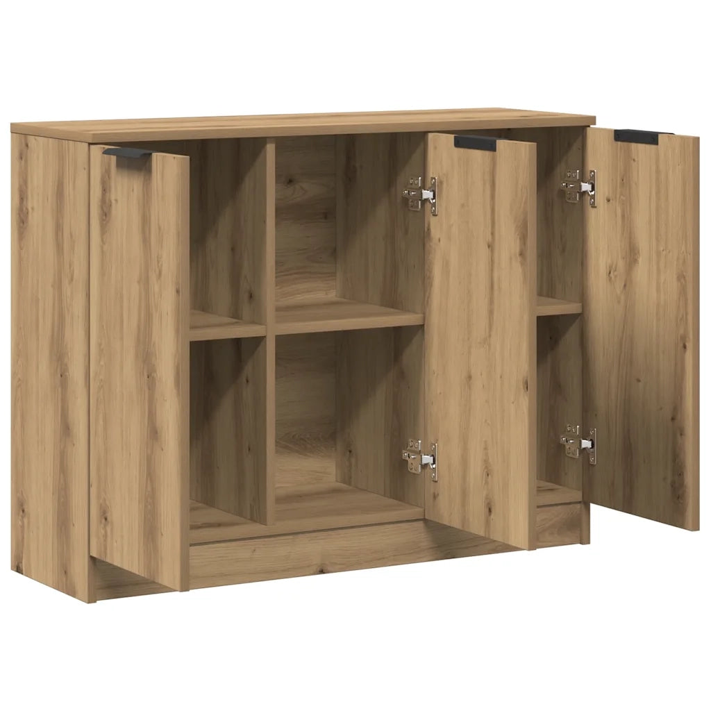 Credenza Rovere Artigianale 90,5x30x70 cm in Legno Multistrato 856843