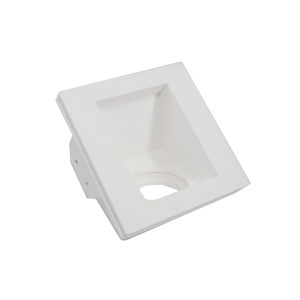 Trade Shop - Porta Faretto Gesso Incasso Scomparsa 12x12cm Quadrato Led Luci Controsoffitto -